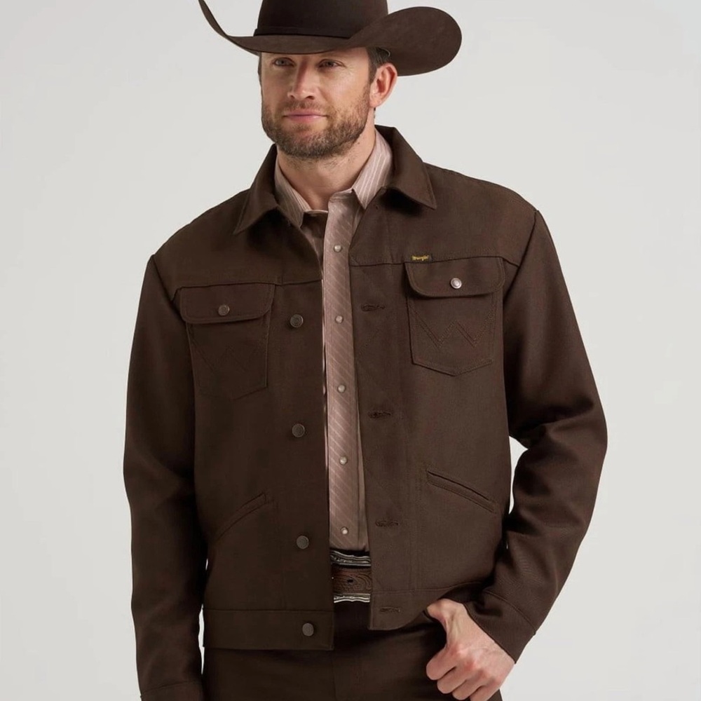 RARE Wrangler Wrancher Jacket for Men - Brown - Large